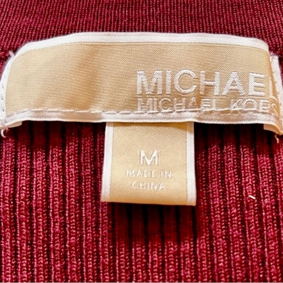 MICHAEL KORS Lace Front  Pull Over with Gold Tone Grommets NWOT Size M - Picture 7 of 8